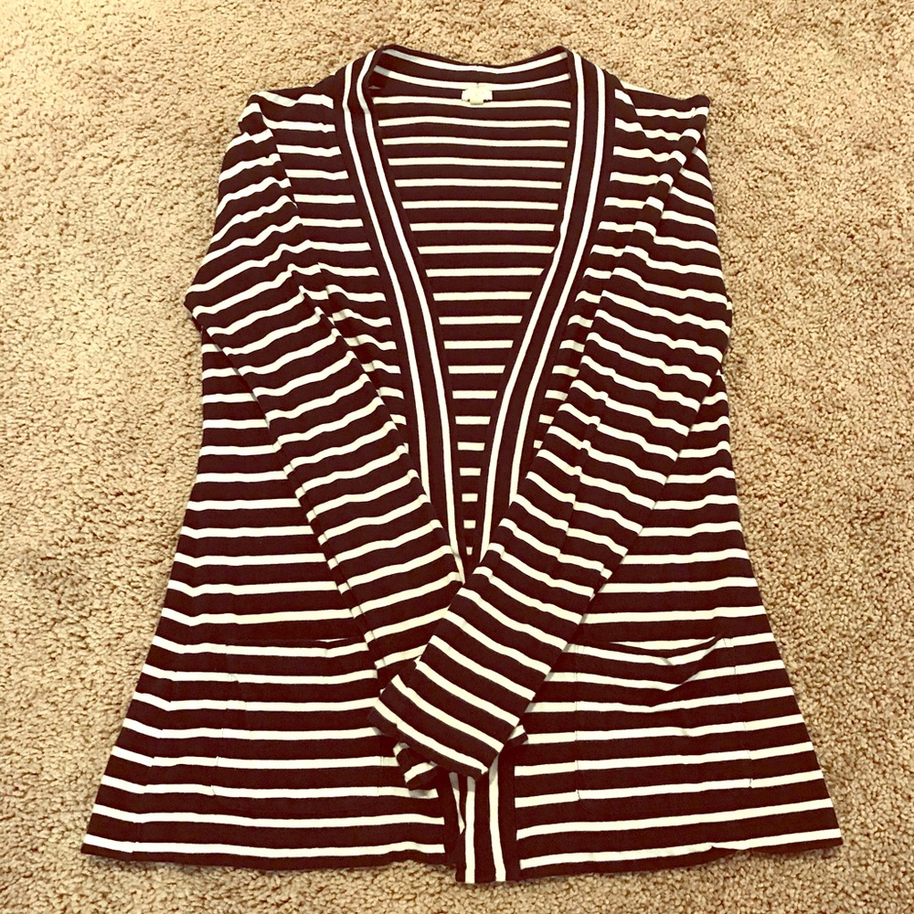 J. Crew Lightweight Open Front Cardigan w/ Pockets